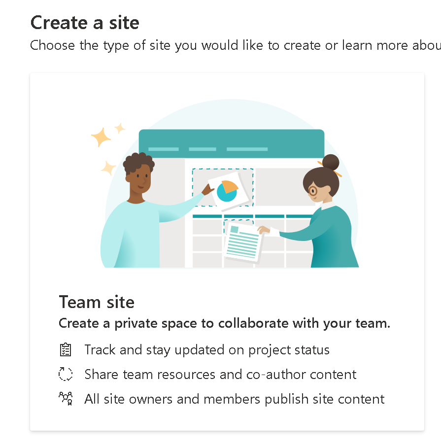 Create a site