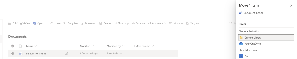 Sharepoint Move Cursor Moving Pages in SharePoint | SharePoint Training | Blackbird Corporate